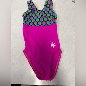 Pink and Blue Kids Leotard Child Medium
